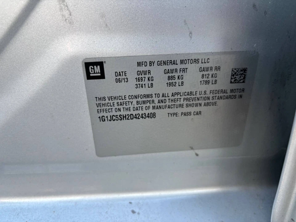 2013 Chevrolet Aveo/Sonic - Image 10 of 21