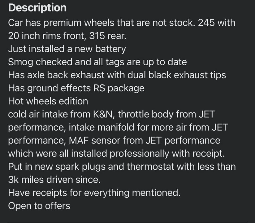 2013 Chevrolet Camaro 5th Gen - Image 3 of 3