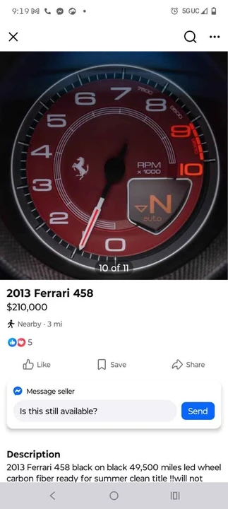 2013 Ferrari 458 Speciale - Image 10 of 11