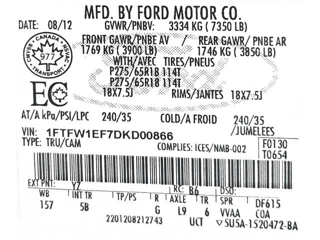 2013 Ford F-150 12th Gen - Image 11 of 12