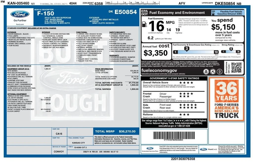 2013 Ford F-150 12th Gen - Image 2 of 2