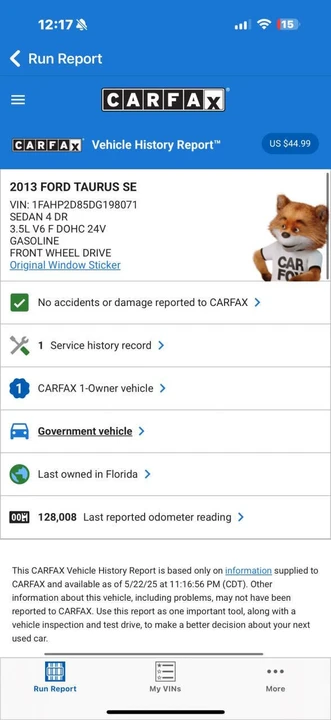 2013 Ford Taurus 5th Gen - Image 13 of 21