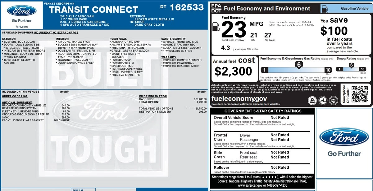 2013 Ford Transit Connect - Image 21 of 21