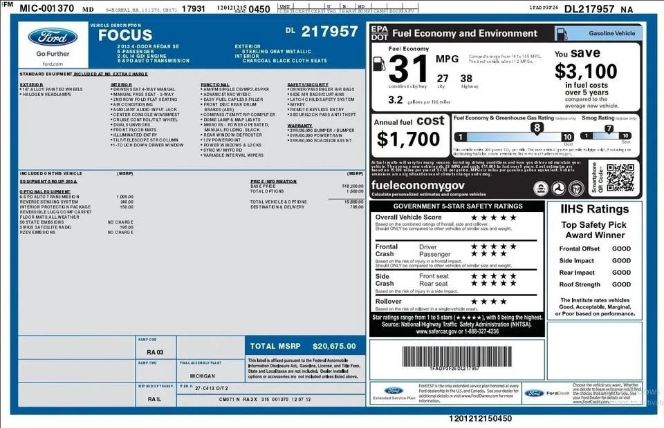 2013 Ford Focus 3rd Gen - Image 2 of 13