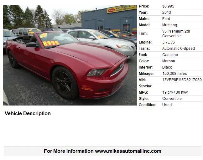 2013 Ford S197 Mustang - Image 2 of 10