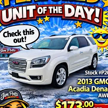 2013 GMC Acadia Denali Sport Utility 4D