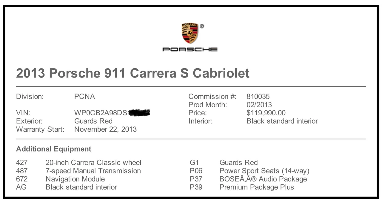 2013 Porsche 991 Carrera S - Image 9 of 9