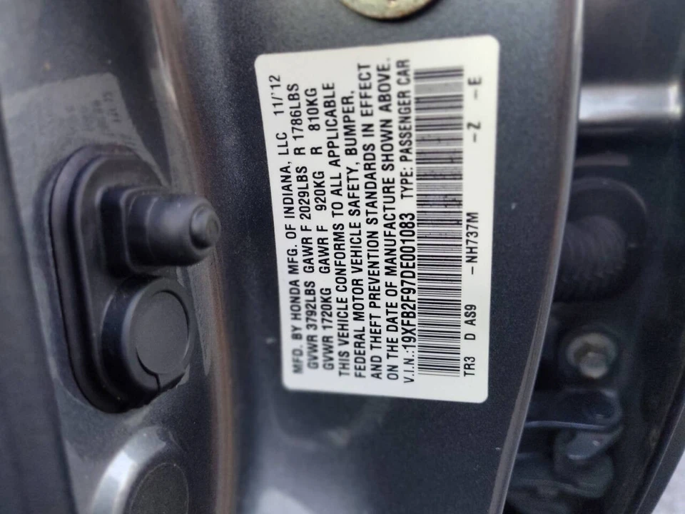 2013 Honda Civic 9th Gen - Image 18 of 19