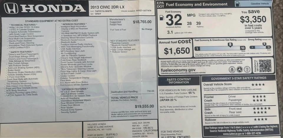 2013 Honda Civic 9th Gen - Image 6 of 10