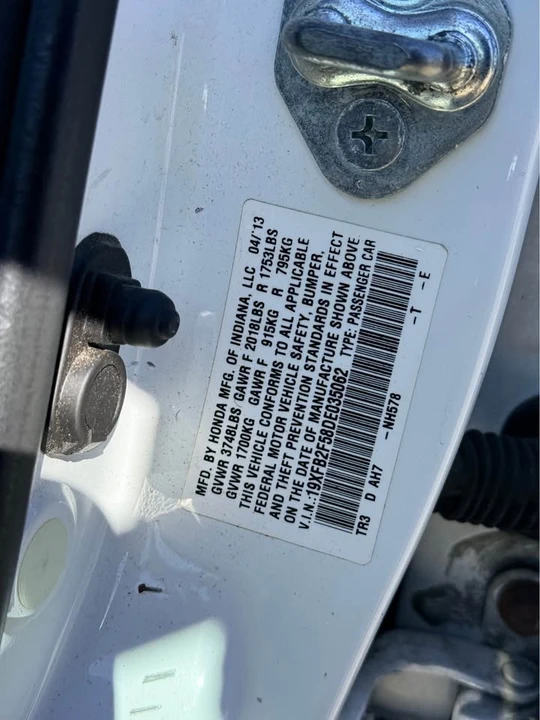 2013 Honda Civic 9th Gen - Image 14 of 14