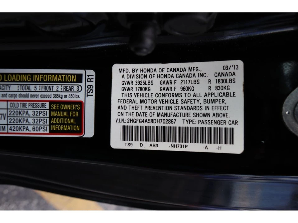 2013 Honda Civic 9th Gen - Image 19 of 20