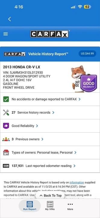 2013 Honda CR-V 4th Gen - Image 13 of 13