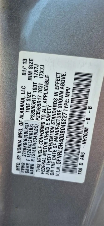 2013 Honda Odyssey - Image 10 of 11