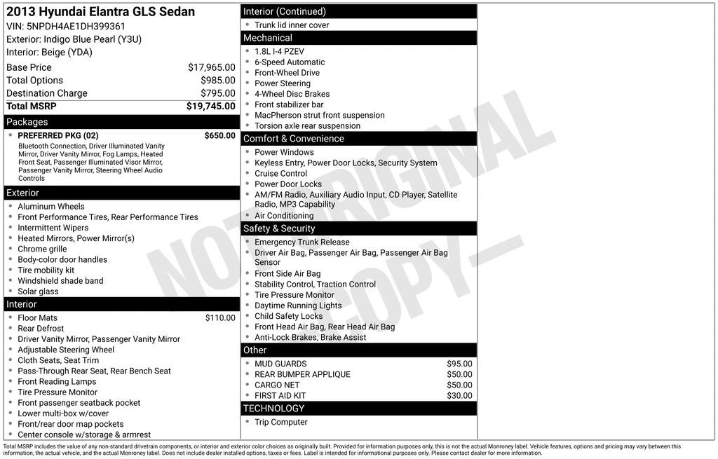 2013 Hyundai Elantra - Image 6 of 12