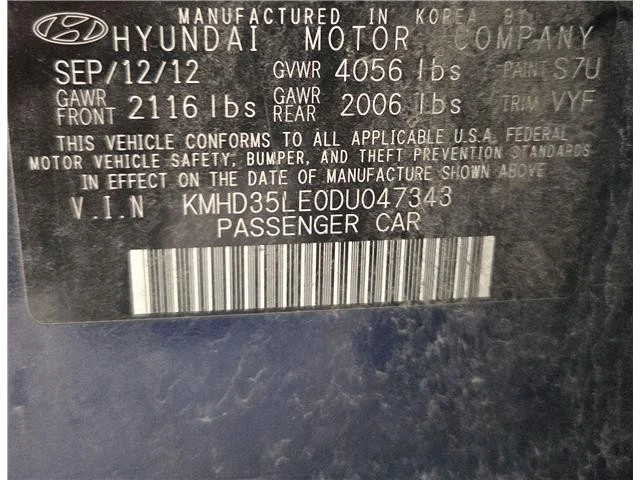 2013 Hyundai Elantra - Image 10 of 11