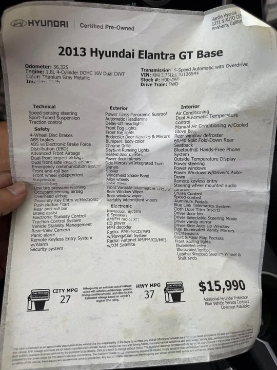 2013 Hyundai Elantra - Image 19 of 19