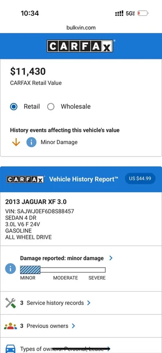 2013 Jaguar X250 XF - Image 14 of 14