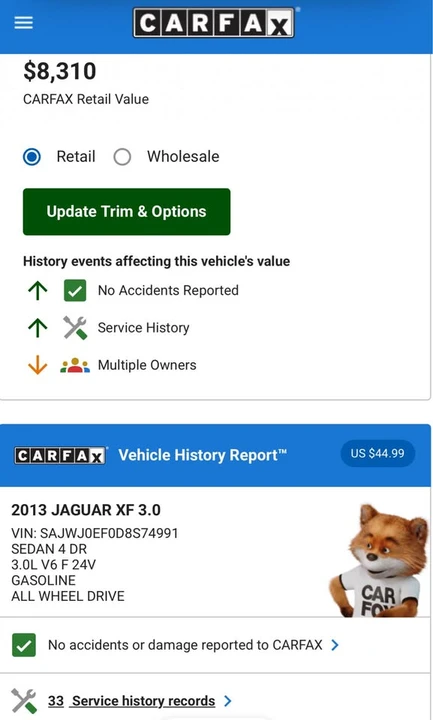 2013 Jaguar X250 XF - Image 12 of 12