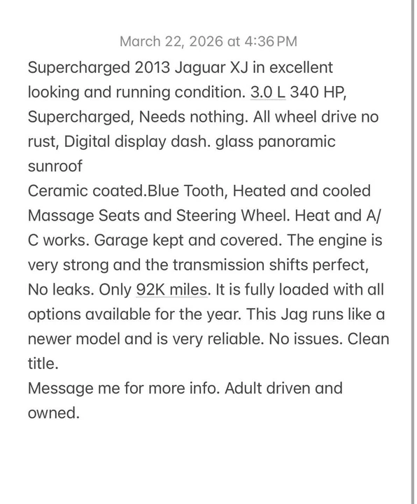 2013 Jaguar X351 XJR - Image 14 of 14