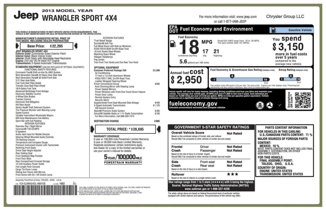 2013 Jeep JK Wrangler - Image 20 of 20