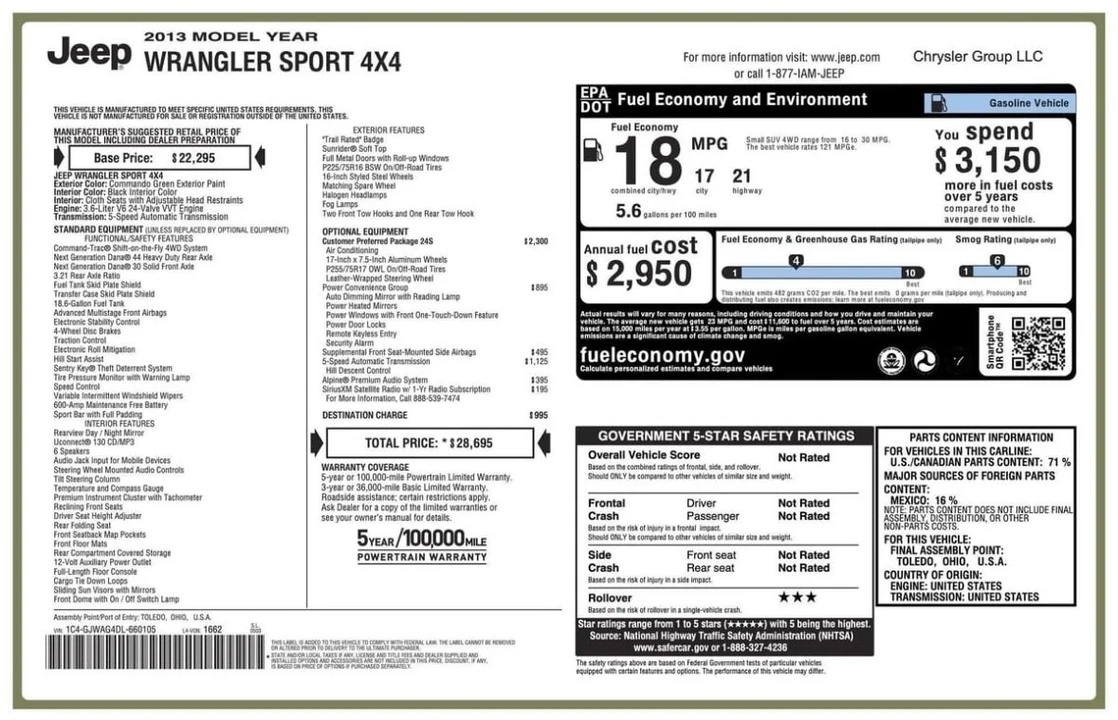 2013 Jeep JK Wrangler - Image 20 of 20