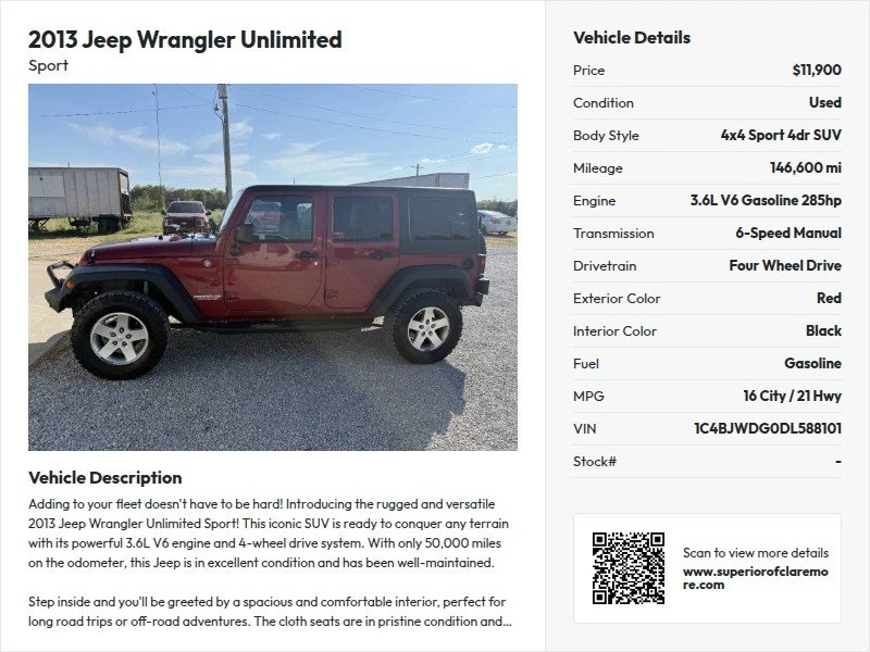 2013 Jeep JK Wrangler - Image 15 of 16