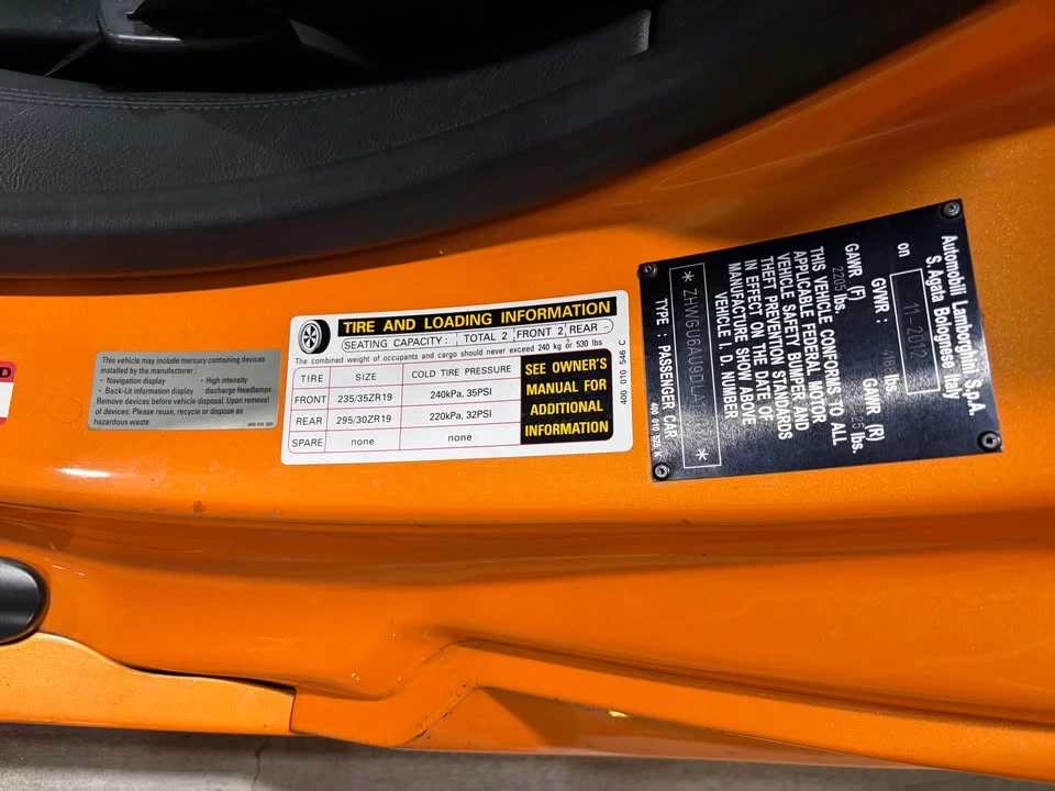 2013 Lamborghini Gallardo LP560-4 - Image 8 of 20