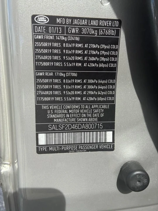2013 Land Rover Range Rover L405 - Image 14 of 14