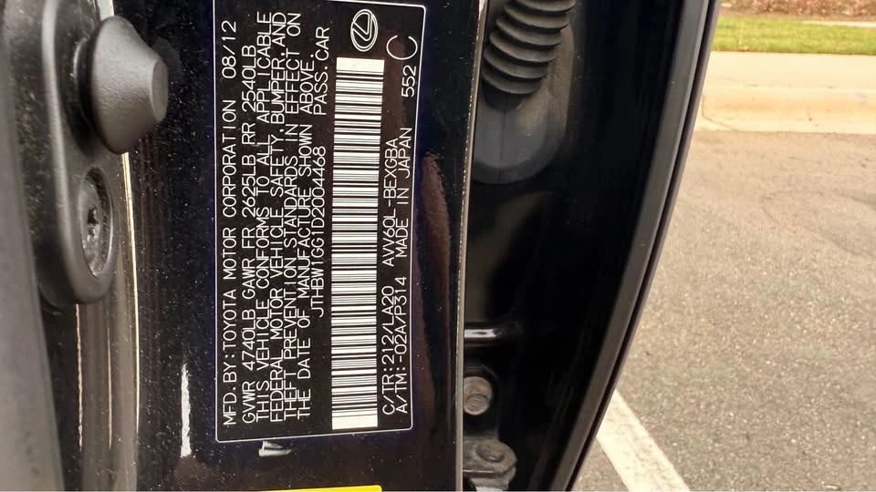 2013 Lexus ES 6th Gen - Image 12 of 14