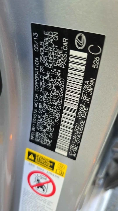 2013 Lexus ES 6th Gen - Image 6 of 6