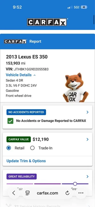 2013 Lexus ES 6th Gen - Image 15 of 19
