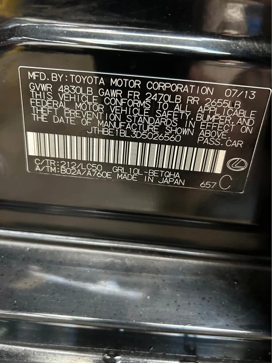 2013 Lexus GS 4th Gen - Image 20 of 20