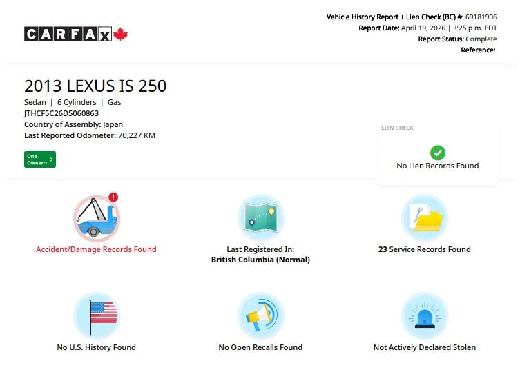 2013 Lexus IS 2nd Gen - Image 18 of 20