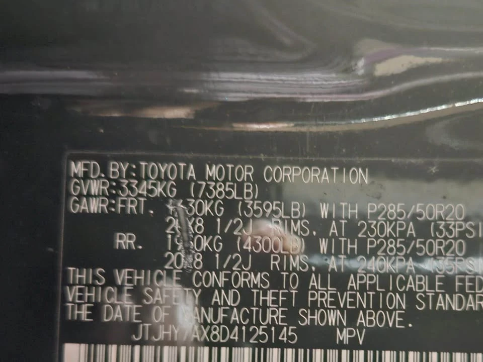 2013 Lexus LX 3rd Gen - Image 4 of 9