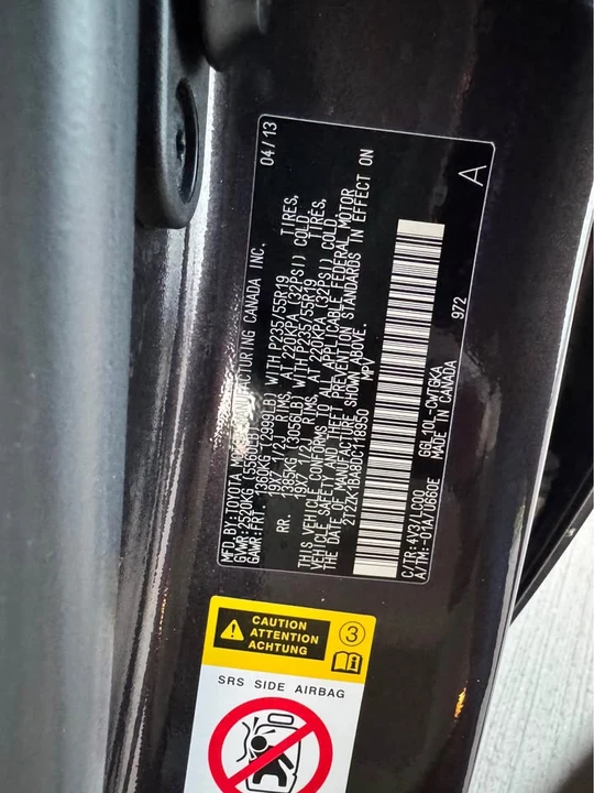 2013 Lexus RX 3rd Gen - Image 3 of 10