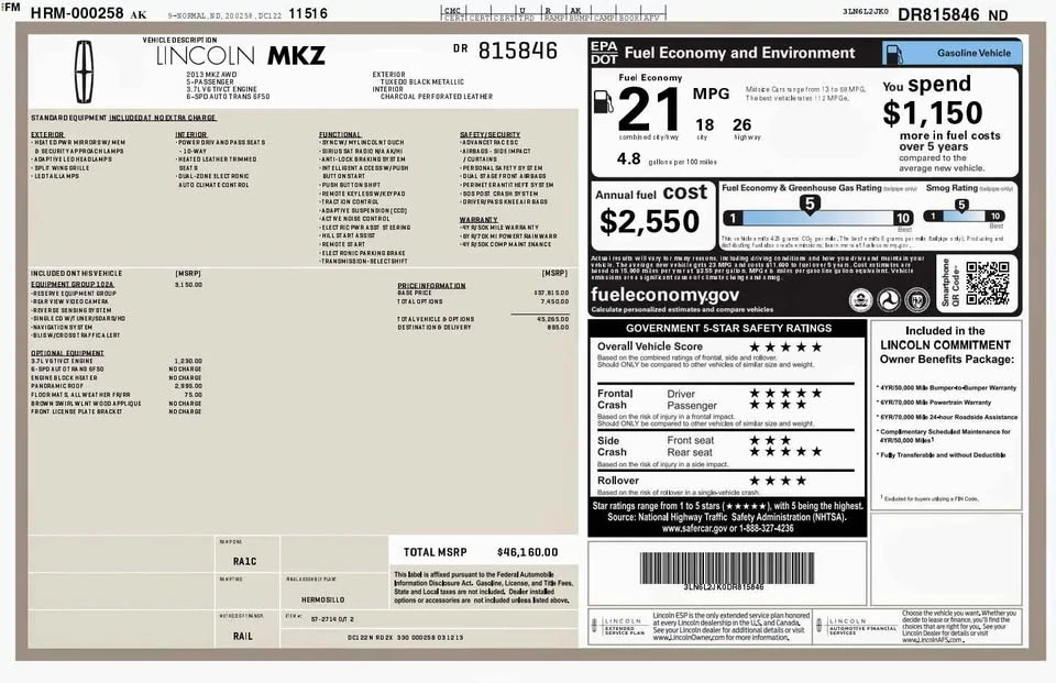 2013 Lincoln MKZ - Image 10 of 11
