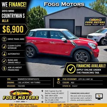 2013 MINI Countryman S ALL4