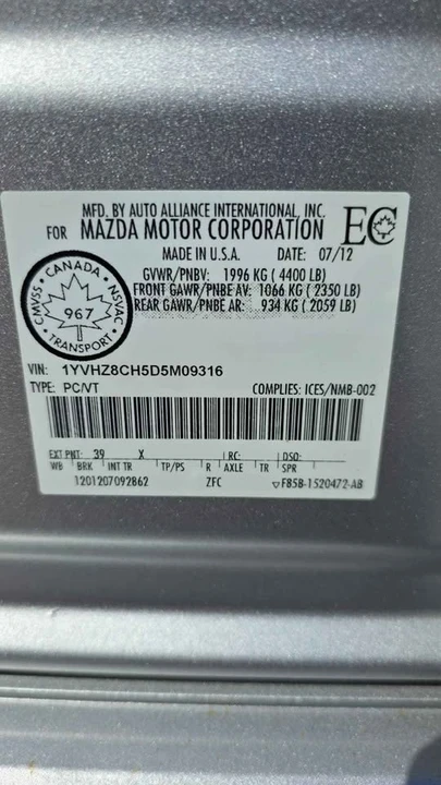 2013 Mazda Mazda 6 2nd Gen - Image 16 of 17
