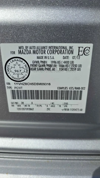 2013 Mazda Mazda 6 2nd Gen - Image 18 of 19