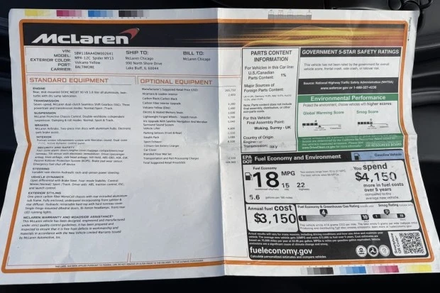 2013 McLaren MP4-12C Spider - Image 8 of 8