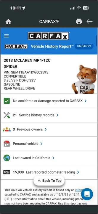 2013 McLaren MP4-12C Spider - Image 6 of 19