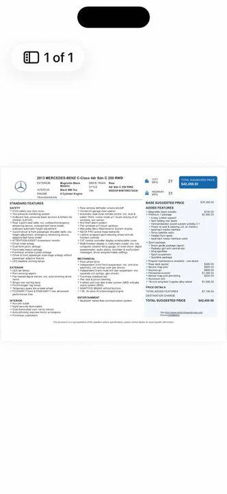 2013 Mercedes-Benz W204 C-Class - Image 4 of 11
