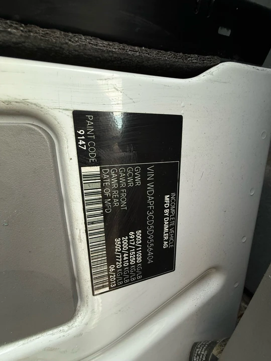 2013 Mercedes-Benz NCV3 Sprinter - Image 12 of 15