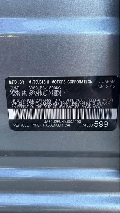 2013 Mitsubishi Lancer 10th Gen - Image 12 of 15