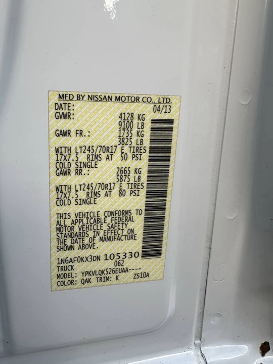 2013 Nissan NV2500 - Image 20 of 21