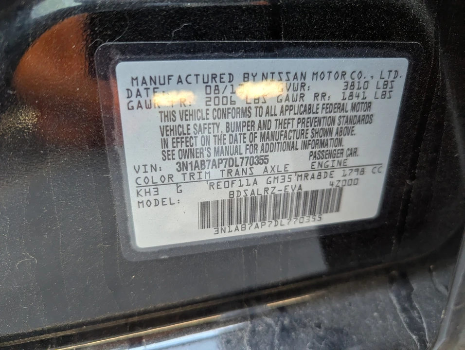 2013 Nissan Sentra 7th Gen - Image 10 of 11