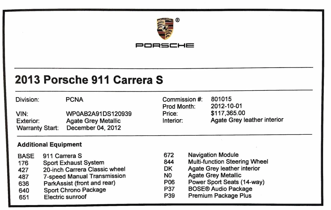 2013 Porsche 991 Carrera S - Image 25 of 25