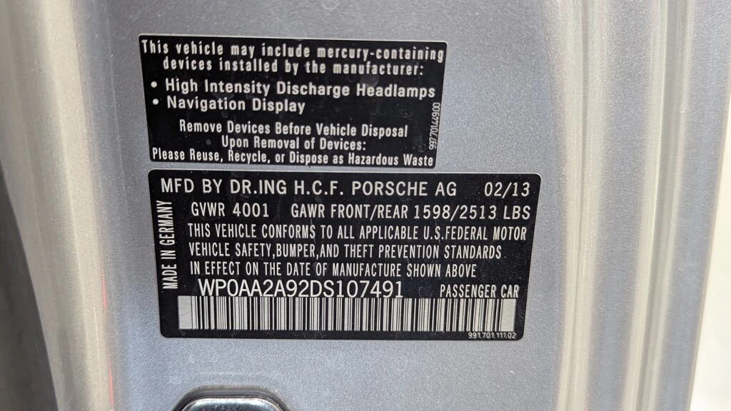 2013 Porsche 991 Carrera - Image 18 of 18