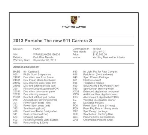 2013 Porsche 991 Carrera S - Image 9 of 13