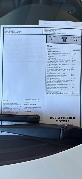 2013 Porsche 991 Carrera S - Image 11 of 15
